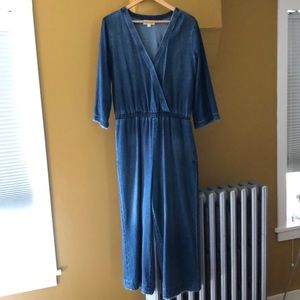 Cloth and stone denim boiler suit